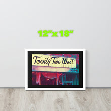 FRAMED POSTER: TWENTY TWO WEST: Harlem Streets 1920 -1998-The Art Collection