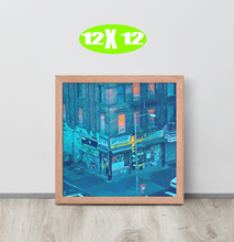 FRAMED POSTER: 132nd street & Madison Avenue -circa 1993:  Harlem Streets 1920 -1998 -The Art Collection