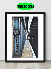 FRAMED POSTER: 3 TrainComing: Harlem Streets -The Art Collection