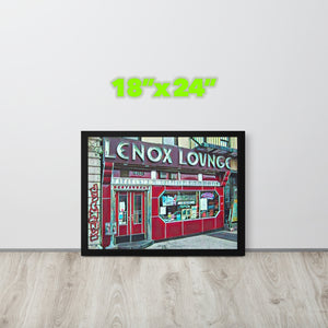 FRAMED POSTER: LENOX LOUNGE: Harlem Streets 1920 - 1998 -The Art Collection