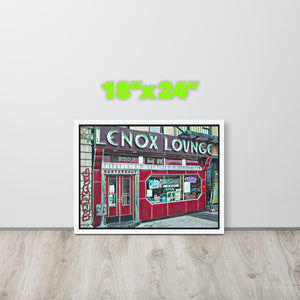 FRAMED POSTER: LENOX LOUNGE: Harlem Streets 1920 - 1998 -The Art Collection