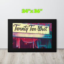 FRAMED POSTER: TWENTY TWO WEST: Harlem Streets 1920 -1998-The Art Collection