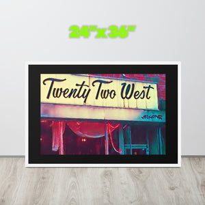 FRAMED POSTER: TWENTY TWO WEST: Harlem Streets 1920 -1998-The Art Collection