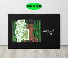 GRAFFITI FRAMED POSTER: stackedMatrix