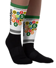 SOCKS: Subway Series - BROOKLYN  (Green top)