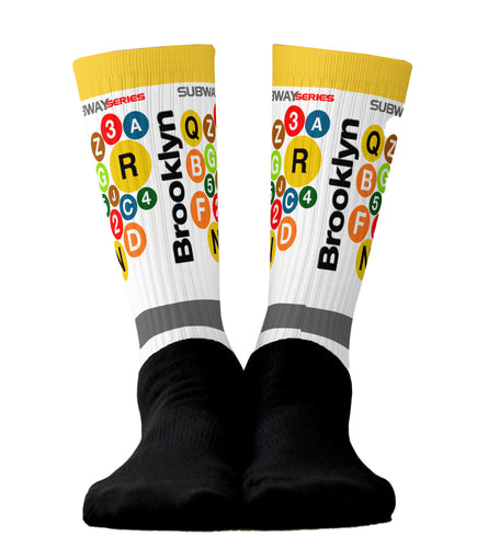 SOCKS: Subway Series - BROOKLYN (yellow top)