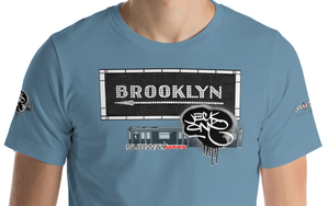 SHORT SLEEVE TEE  (uniSex) :  BROOKLYN (tiled) -(2020 upgraded classic)