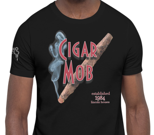 SHORT SLEEVE TEE SHIRT (uniSex): CIGAR MOB -LINCOLN LEGENDS