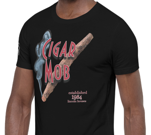 SHORT SLEEVE TEE SHIRT (uniSex): CIGAR MOB -LINCOLN LEGENDS