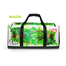 GYM DUFFLE BAG (Premium): GreeNeon Camo Smudge -JECK1