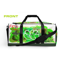 GYM DUFFLE BAG (Premium): GreeNeon Camo Smudge -JECK1