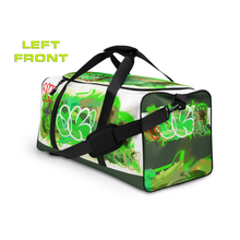 GYM DUFFLE BAG (Premium): GreeNeon Camo Smudge -JECK1