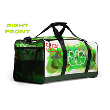 GYM DUFFLE BAG (Premium): GreeNeon Camo Smudge -JECK1