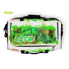 GYM DUFFLE BAG (Premium): GreeNeon Camo Smudge -JECK1