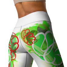 YOGA LEGGINGS:   GreenNeonCamo Smudge