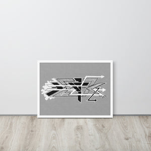 FRAMED GRAFFITI POSTER: speedingOnTheDeegan