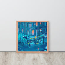 FRAMED POSTER: 132nd street & Madison Avenue -circa 1993: Harlem Streets -The Art Collection
