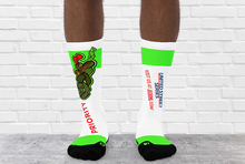 JECKONE NeonGreenCamo -PRIORITY Basketball socks