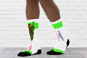 JECKONE NeonGreenCamo -PRIORITY Basketball socks