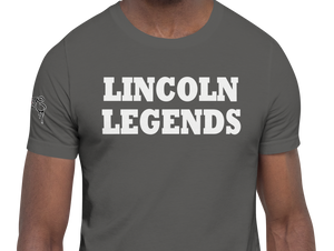 SHORT SLEEVE TEE SHIRT (uniSex): LINCOLN LEGENDS -1960 PROJECT $UCCE$$