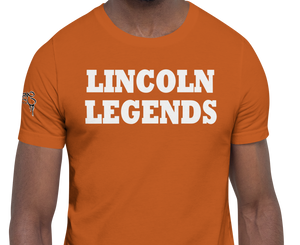 SHORT SLEEVE TEE SHIRT (uniSex): LINCOLN LEGENDS - -2140 PROJECT $UCCE$$