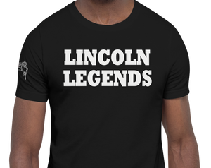 SHORT SLEEVE TEE SHIRT (uniSex): LINCOLN LEGENDS -1980 PROJECT $UCCE$$