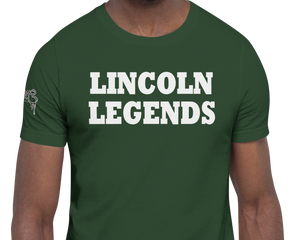 SHORT SLEEVE TEE SHIRT (uniSex): LINCOLN LEGENDS -2144 PROJECT $UCCE$$