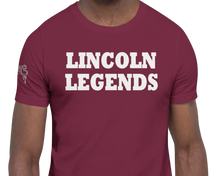 SHORT SLEEVE TEE SHIRT (uniSex): LINCOLN LEGENDS -1960 PROJECT $UCCE$$