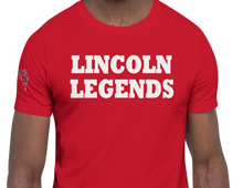 SHORT SLEEVE TEE SHIRT (uniSex): LINCOLN LEGENDS -2144 PROJECT $UCCE$$