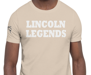 SHORT SLEEVE TEE SHIRT (uniSex): LINCOLN LEGENDS -2201 PROJECT $UCCE$$