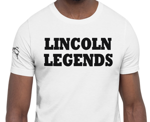 SHORT SLEEVE TEE SHIRT (uniSex): LINCOLN LEGENDS -1960 PROJECT $UCCE$$