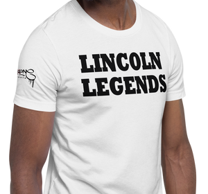 SHORT SLEEVE TEE SHIRT (uniSex): LINCOLN LEGENDS -1980 PROJECT $UCCE$$