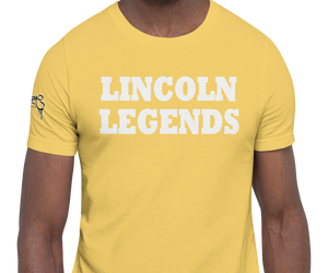 SHORT SLEEVE TEE SHIRT (uniSex): LINCOLN LEGENDS -2155 PROJECT $UCCE$$