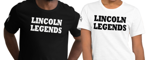 SHORT SLEEVE TEE SHIRT (uniSex): LINCOLN LEGENDS -2175 PROJECT $UCCE$$