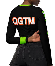 QUEENS -QGTM -Recycled long-sleeve crop top