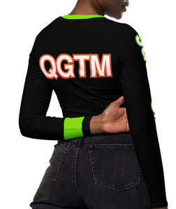 QUEENS -QGTM -Recycled long-sleeve crop top