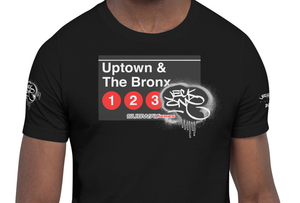 SHORT SLEEVE TEE  (uniSex) : UPTOWN & THE BRONX -(2020 upgraded classic)