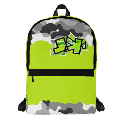 TESTER -LimeGreenNeonWinterCamo -JECK1  -Essential Backpack