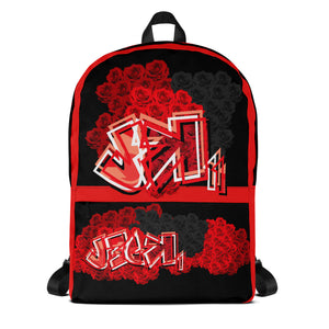 BACKPACK (Premium): ROSES BOUQUET -uniSex