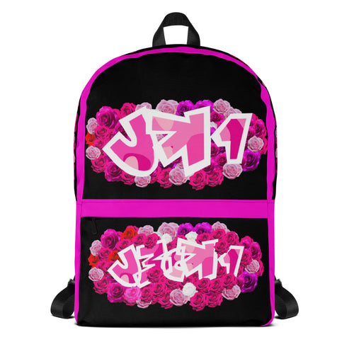 BACKPACK (Premium): PINKROSES BOUQUET -uniSex