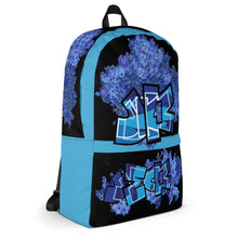 BACKPACK (Premium): DELPHINIUM BOUQUET (BLACK) -uniSex