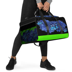 GYM DUFFLE BAG (Premium): DELPHINIUMS BOUQUET