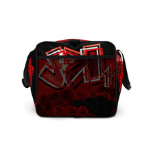 GYM DUFFLE BAG (Premium): ROSES BOUQUET -uniSex (BLACK)