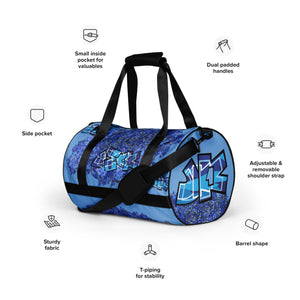 GYM DUFFLE BAG (Essential): urDelphiniums JECK1 (Smurf Blue)