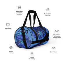 GYM DUFFLE BAG (Essential): urDelphiniums JECK1 (Smurf Blue)