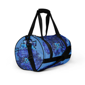 GYM DUFFLE BAG (Essential): urDelphiniums JECK1 (Smurf Blue)