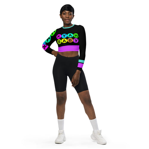 KYAH BABY -Recycled long-sleeve crop top