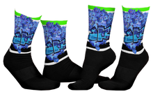 SOCKS:  DELPHINIUMS BOUQUET -uniSex