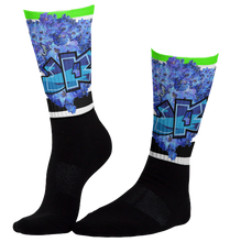 SOCKS:  DELPHINIUMS BOUQUET -uniSex