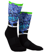 SOCKS:  DELPHINIUMS BOUQUET -uniSex